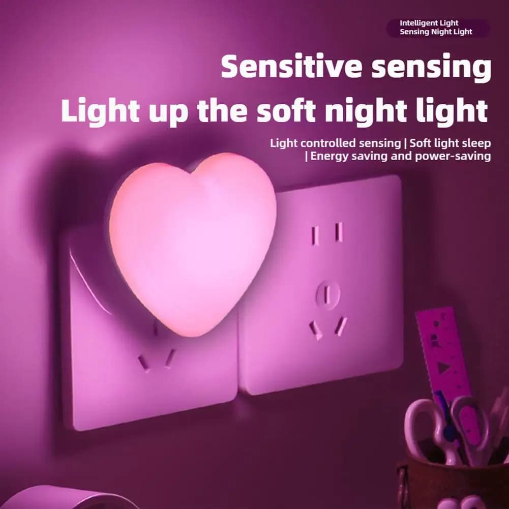 Lampe de nuit LED en forme de cœur 3D, lampe romantique rose pour mariage, ornement de lumière de nuit, décoration d'ambiance pour la maison, Saint-Valentin