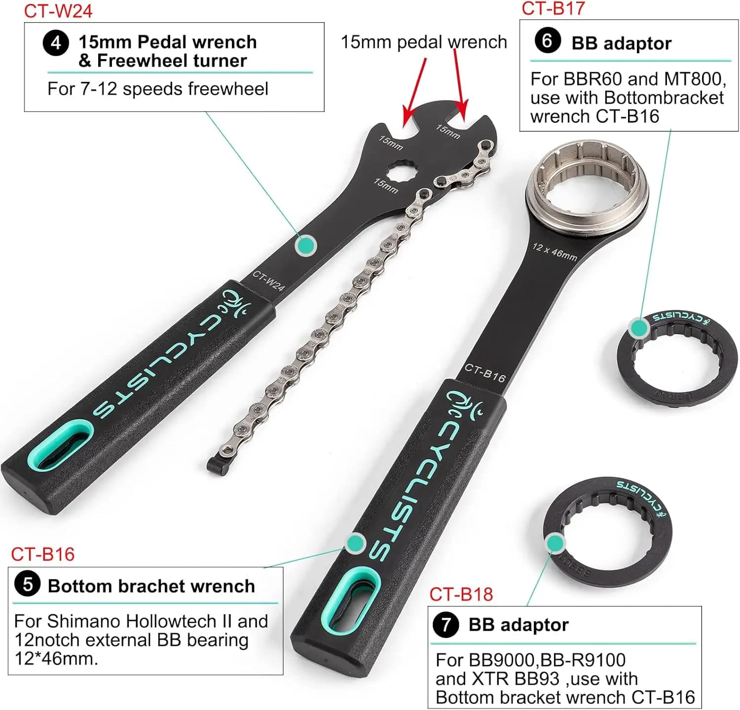 Kit d'outils de vélo 27 pièces-Kit de réparation d'entretien d'outils de vélo-Kit d'outils de réparation de vélo de montagne/route avec mallette de rangement