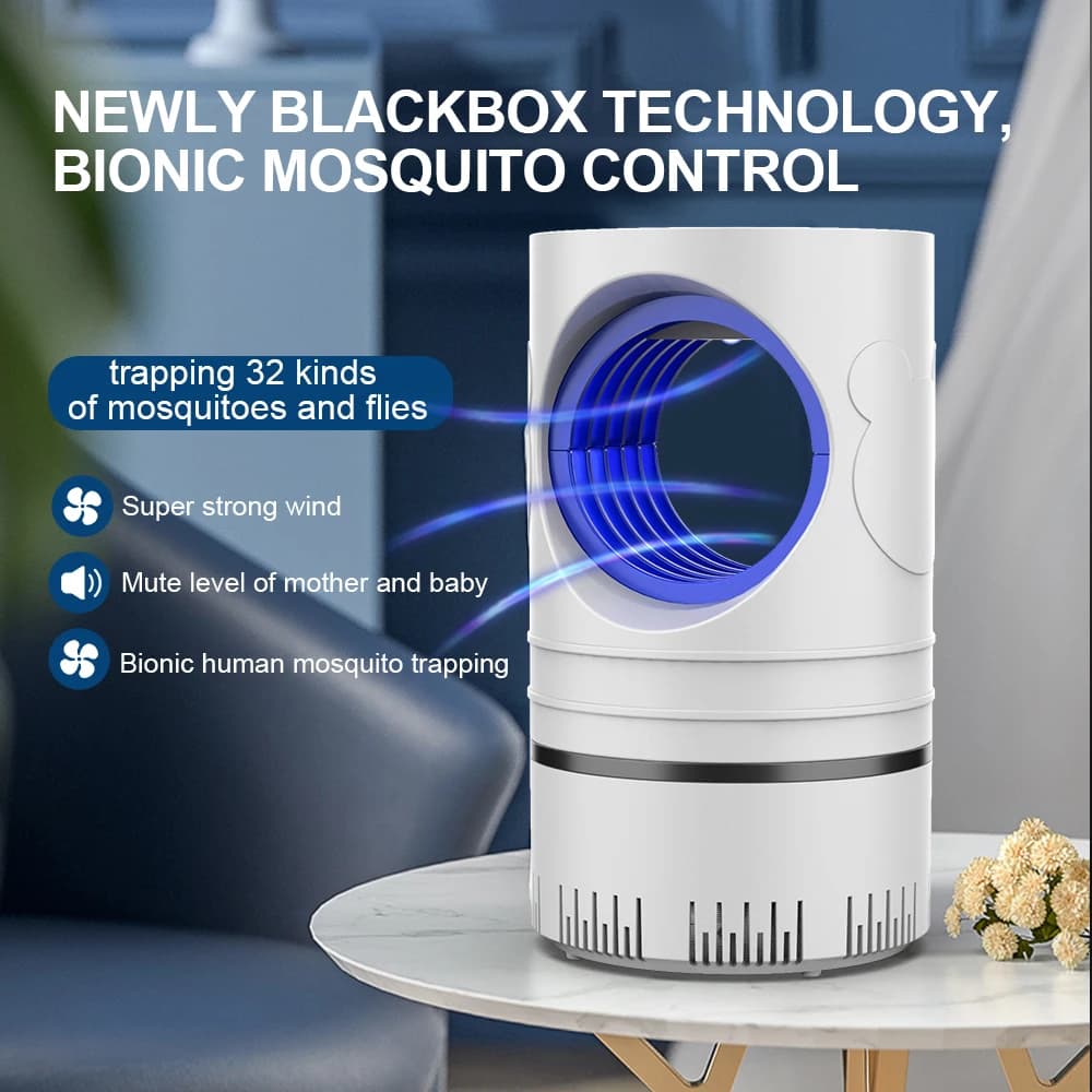 Piège à insectes électrique anti-moustiques et moucherons avec lumière LED, lampe de contrôle des petits nuisibles, alimentation USB et adaptateur