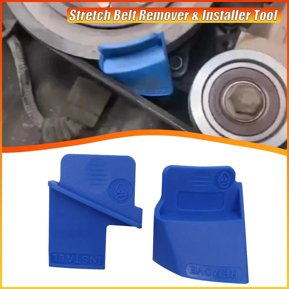 1 ensemble d'outils d'aide à la retrait de courroie d'entraînement nervurée de voiture, dissolvant et outil d'installation de courroie extensible, accessoires de démontage automobile de haute qualité