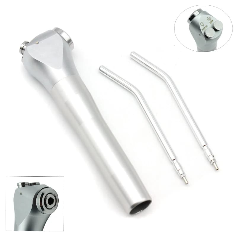 Accessoires pour fauteuil à trois voies avec pulvérisation air-eau, avec double buse de pistolet à eau et pistolet à air, meilleurs outils