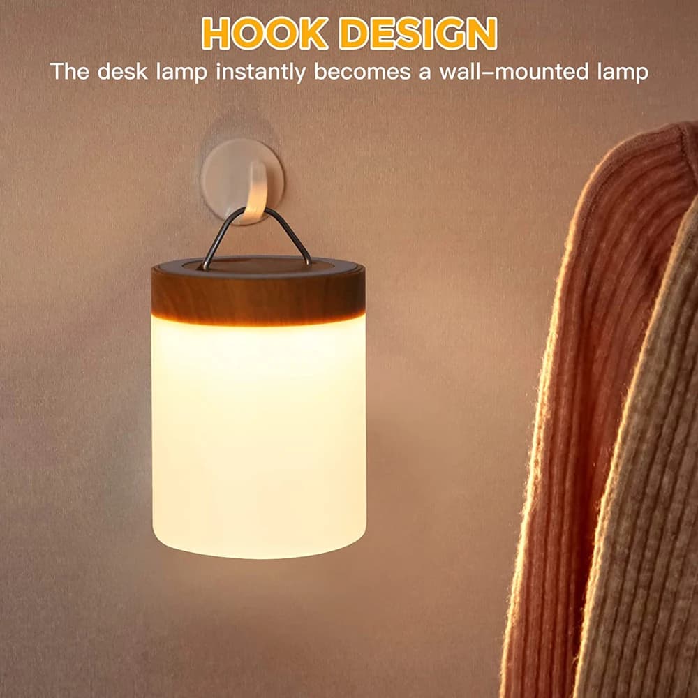 Touchez la veilleuse, lampe de table, lampe de chevet de chambre à coucher, lumière de couleur, lumière ambiante, lumière changeante de couleur, chargement USB à intensité variable