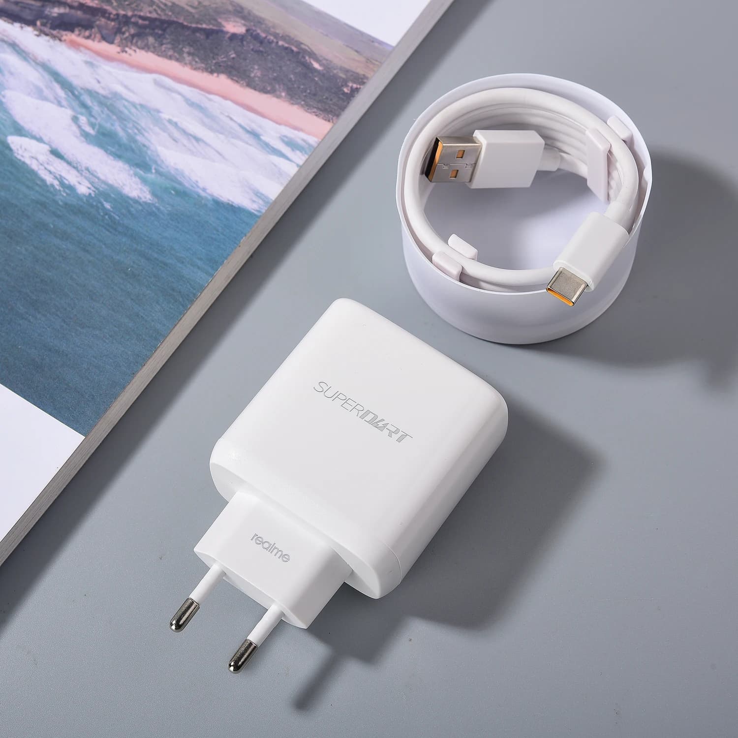 Chargeur Original Realme 65W USB SuperDart chargeur rapide Super Dart chargeur adaptateur pour Realme GT NEO 2 3 Q5 Pro X6 X7 EU