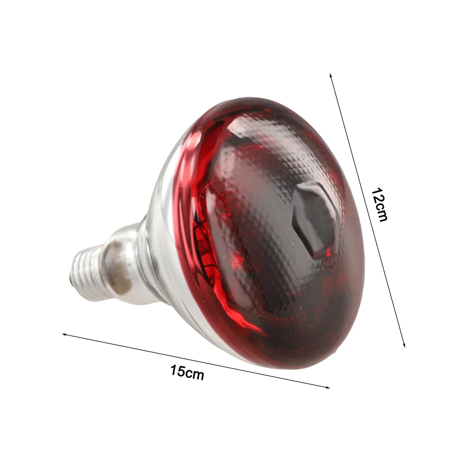 Lampe chauffante pour reptiles et poulaillers, ampoule infrarouge rouge avec douille E27, compatible pour un chauffage constant