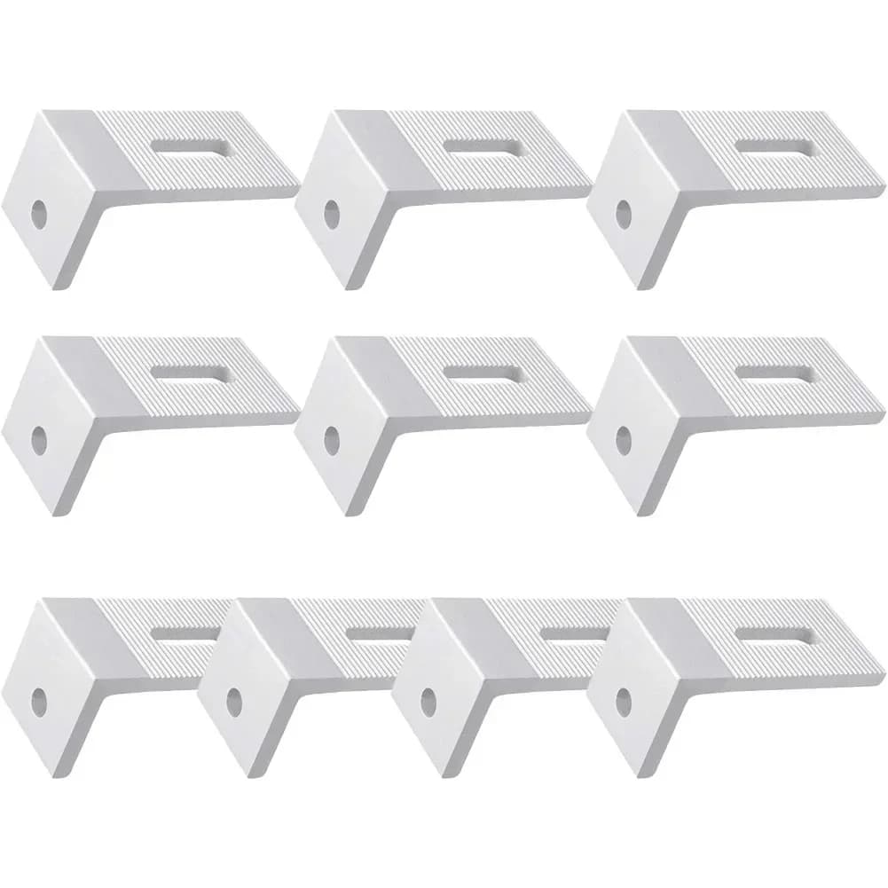 1 support de montage pour panneau solaire, kit de montage pour toit plat, support en L à 90 degrés pour système photovoltaïque, accessoires d'installation solaire