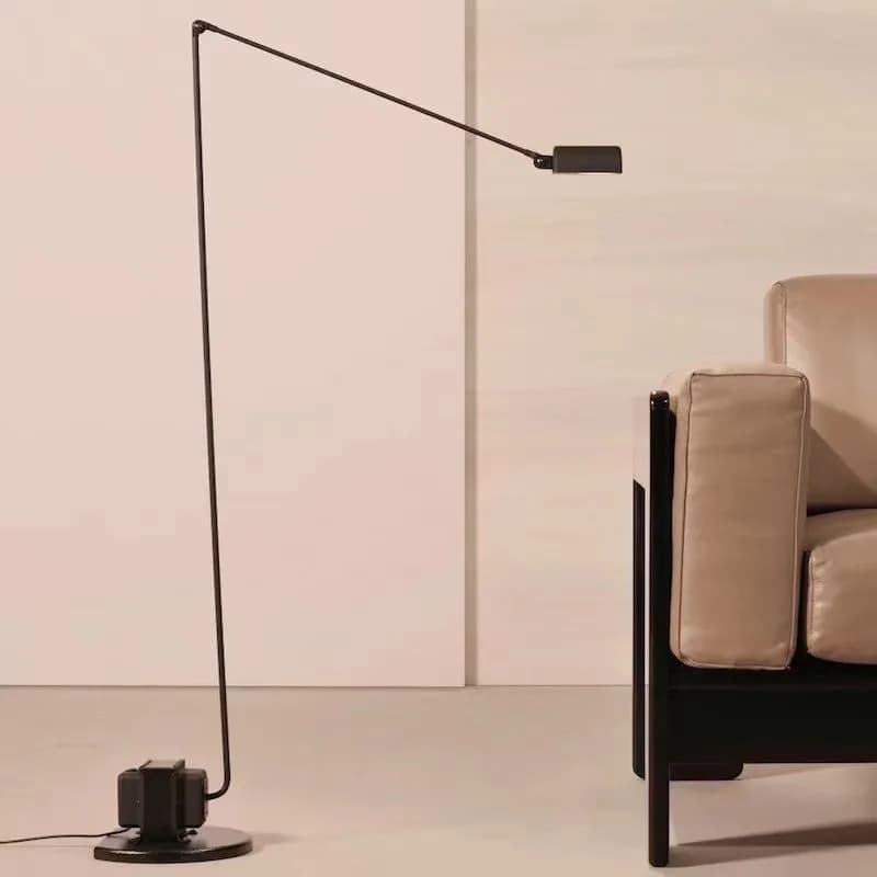Lumina-Lampadaire vertical industriel à bras long, réglable, pour salle d'étude, lampe sur pied minimaliste