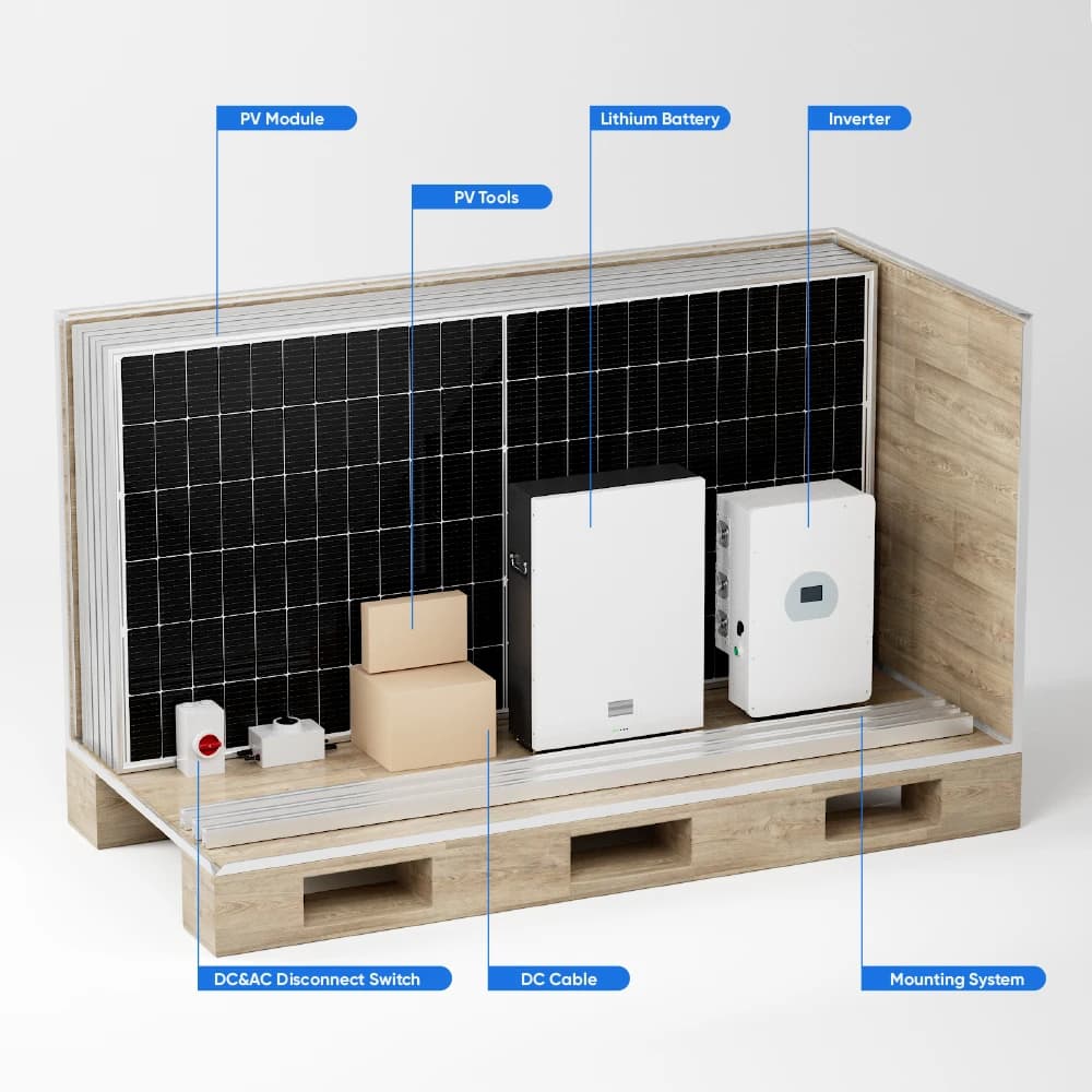 Système d'énergie solaire hybride 10kw