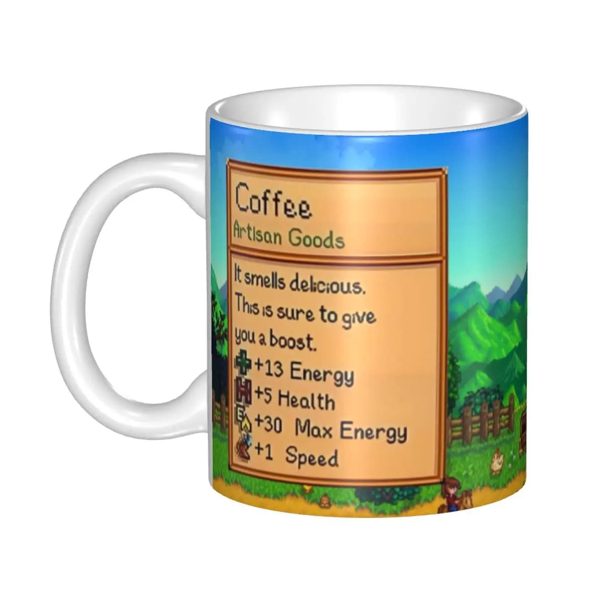 Tasse de Gamer vidéo Stardew Valley personnalisée, tasses à thé, lait et café en céramique, DIY bricolage