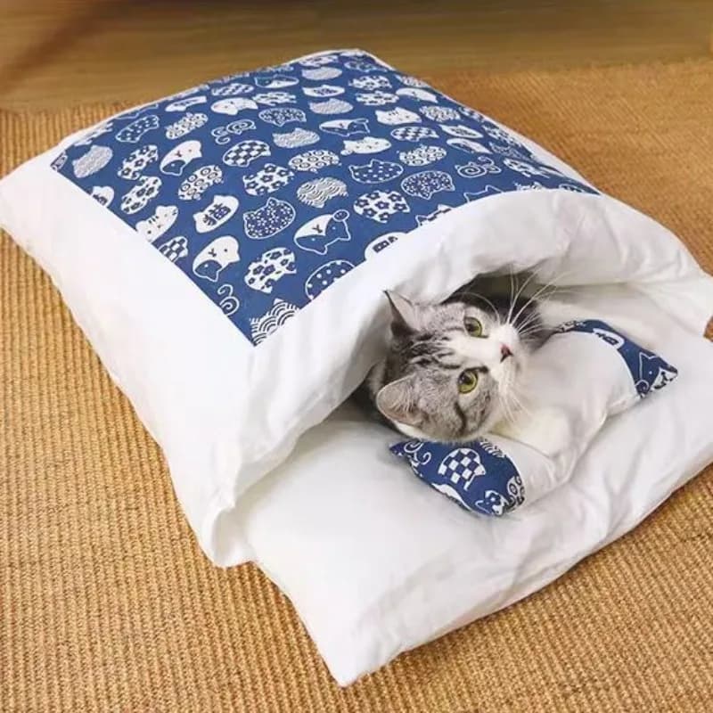 Lit Kawaii PerfecCats pour animaux de compagnie, fournitures pour la maison, produits pour chats adultes, grand lit pour chien, maison pour chat, diversification, nourriture confortable, mignon