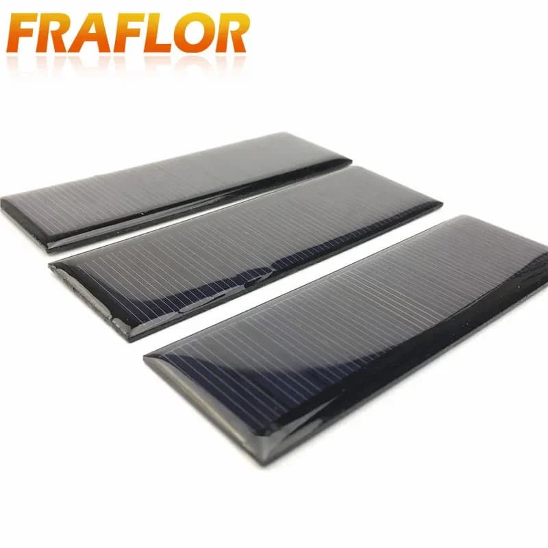10 pièces panneau solaire 90*30mm 5.5V 65mADIY torche solaire photovoltaïque chargeur de cellule lampe lumière solaire puissance chargeur solaire