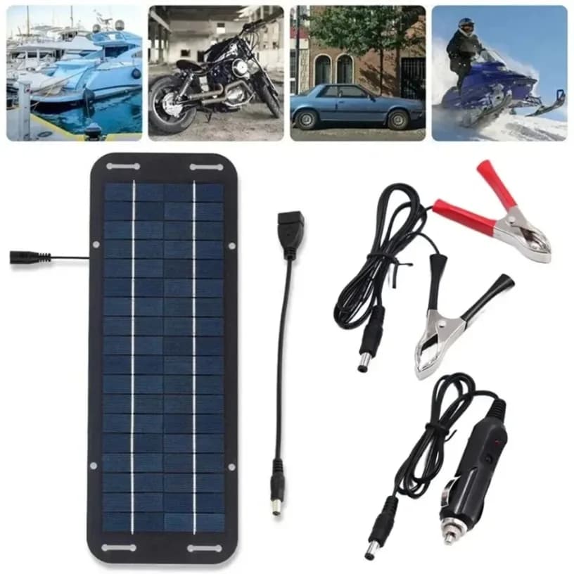 Chargeur de batterie solaire 60W 12V, étanche IP65, prévention de la décharge inverse, pour la charge de batteries de voiture, caravane, automobile
