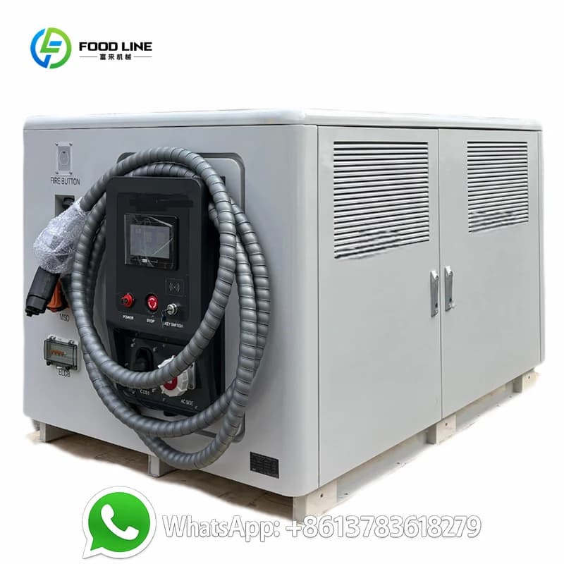 Système de recharge de batteries mobiles pour véhicules électriques personnalisé 141 kWh 200 kWh 416 kWh 100 kWh Station