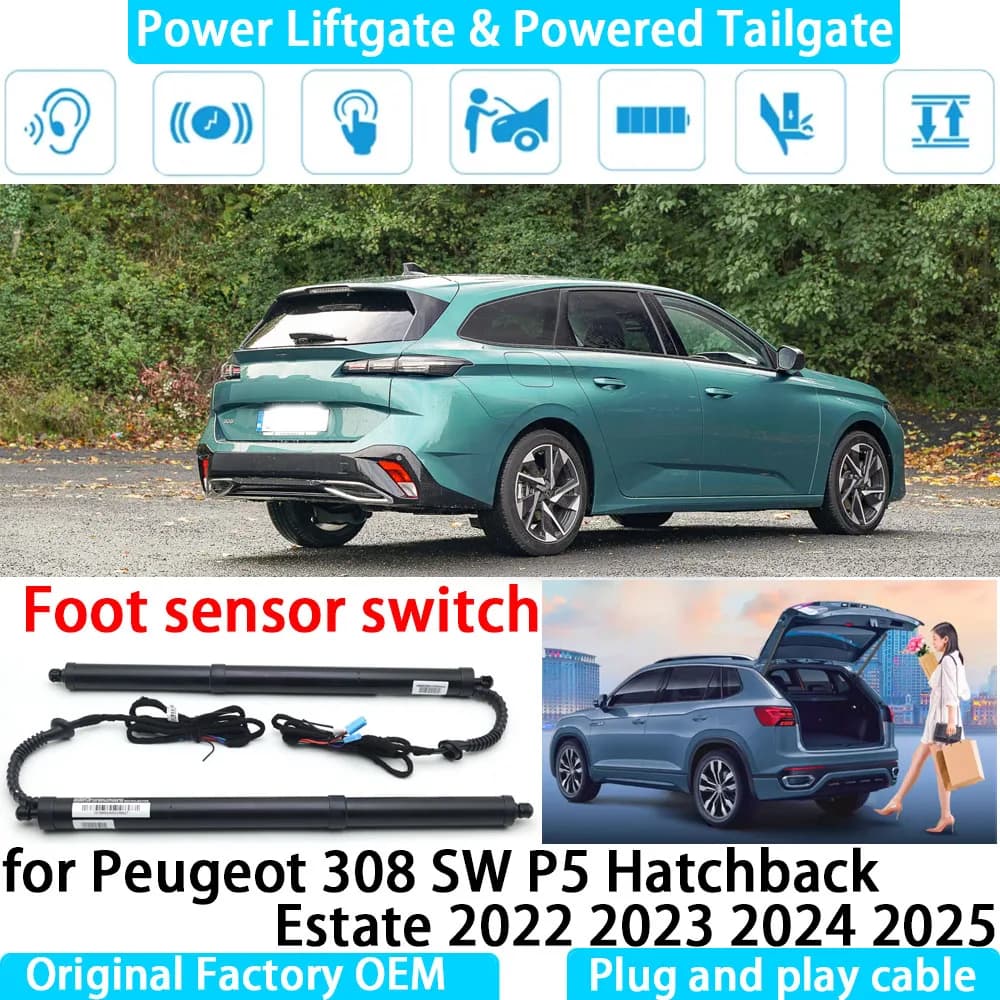 Pour Peugeot 308 SW P5 Hatchback Estate automatique électrique hayon alimenté hayon jambe de force hayon système de levage