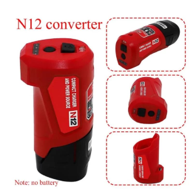 Adaptateur de charge USB pour Milwaukee 48-59-1201