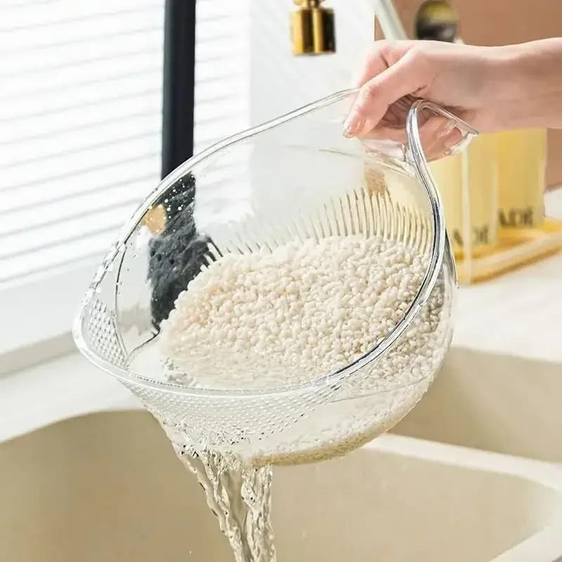 Filtre de lavage de riz avec poignée