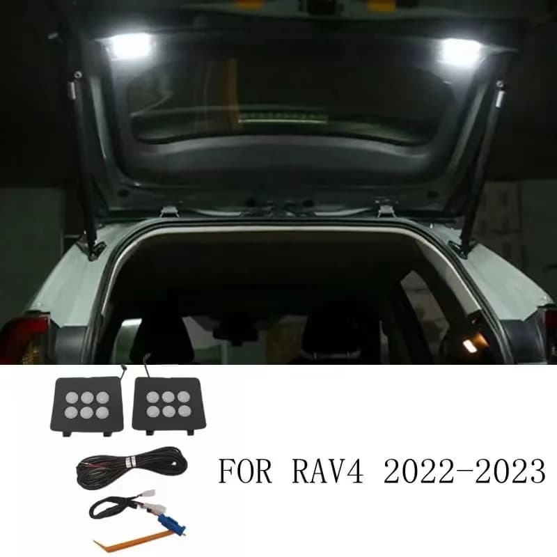 Feux de hayon à LED pour coffre de voiture, lampe supérieure de bagage, feux de valise, accessoires pour RAV4 2019-2021, 2022, 2023, 2024