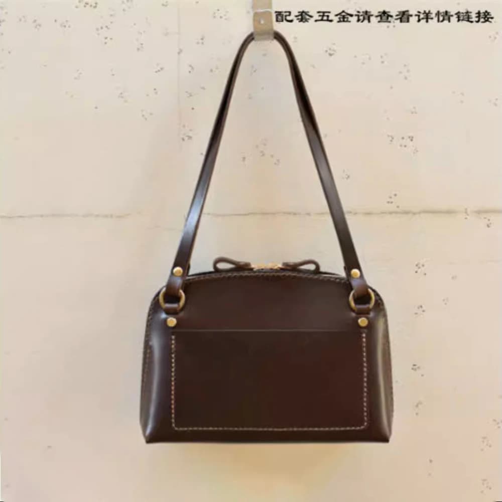 Patron de couture pour sac à bandoulière femme 23x18cm, modèle de découpe pour artisanat du cuir