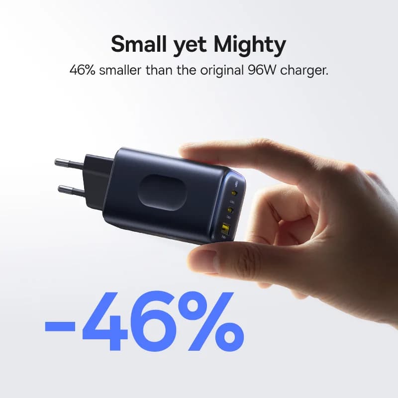 Baseus 100W GaN chargeur PD Charge Type C USB chargeur Support PD QC chargeur de téléphone pour iPhone 17 16 iPad chargeur de voyage Portable