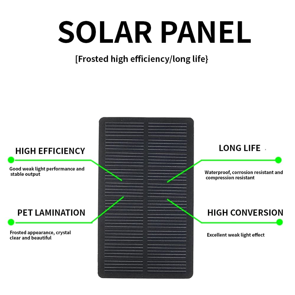 Panneau solaire 1W 5V, stratifié solaire en silicium