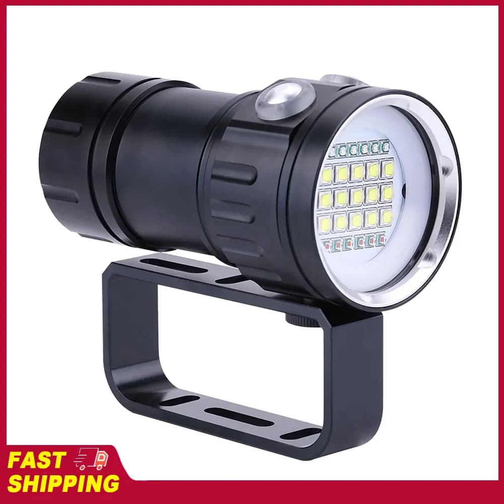 Lampe étanche pour l'extérieur, lampe de camping sous-marine, lampe torche IPX8 18000lm 500M, lampe torche sous-marine, lampe étanche