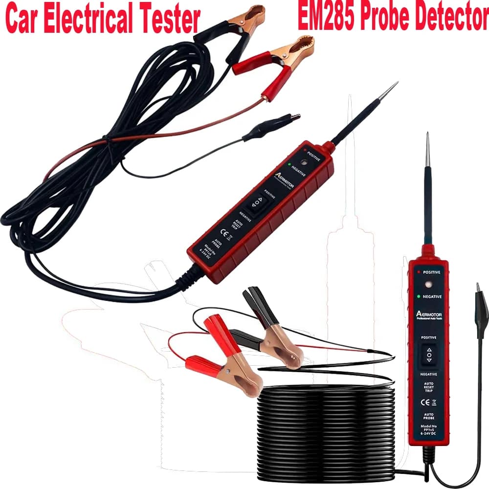 EM285 testeur de Circuit électrique de voiture détecteur de sonde de Circuit de puissance testeur de Circuit électrique outil de Diagnostic de réparation continuité de lampe