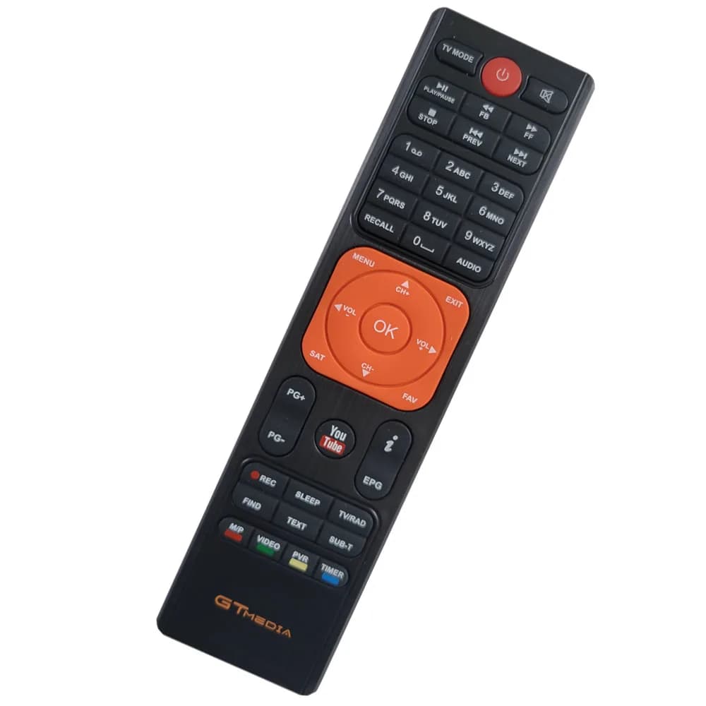 Télécommande pour GTmedia V7S S2X v7s v7 hd v7 plus v7 pro v7 V8X max v8 nova bleu UHD