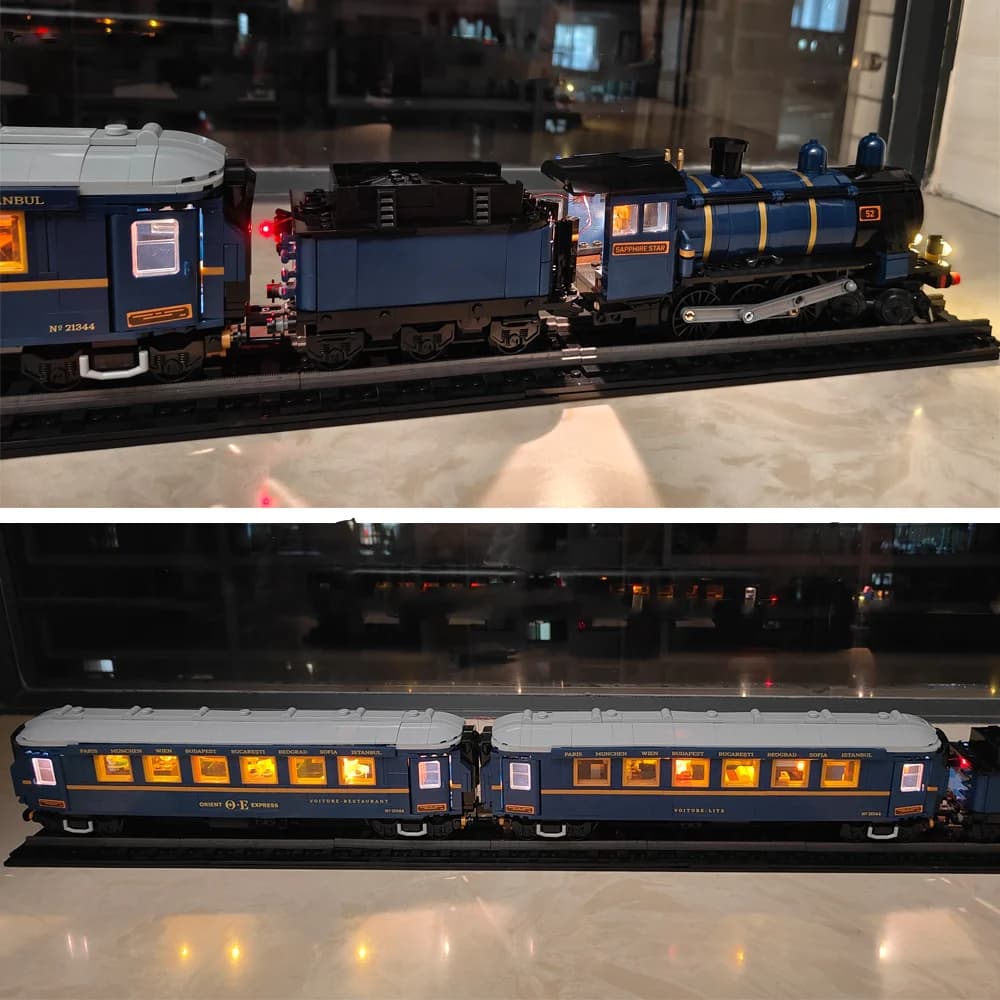Kit d'éclairage LED pour modèle de train Orient Express 21344, éclairage personnalisé (modèle NON inclus)
