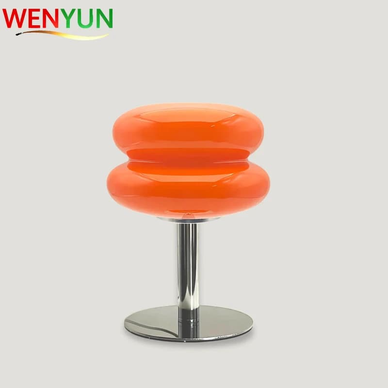 Lampe de table moderne WENYUN, luminaire d'intérieur, pour table de salle à manger, chambre à coucher, chevet, décoration de la maison, lampe de bureau en verre