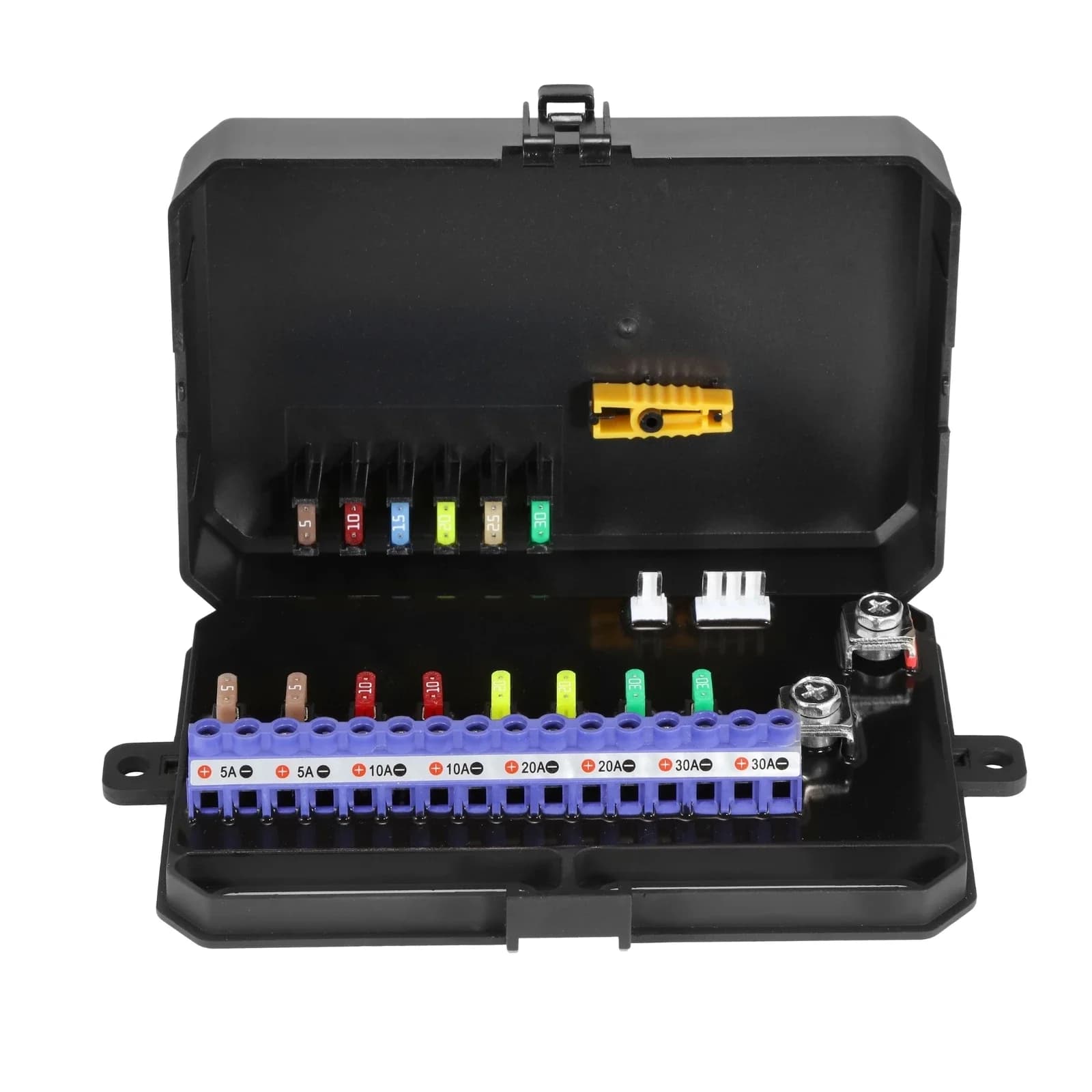 AUXPOWER RGB 4/6/8Gang Panneau à bascule/momentané/puulé pris en charge avec/sans contrôle par application (prise unilatérale)