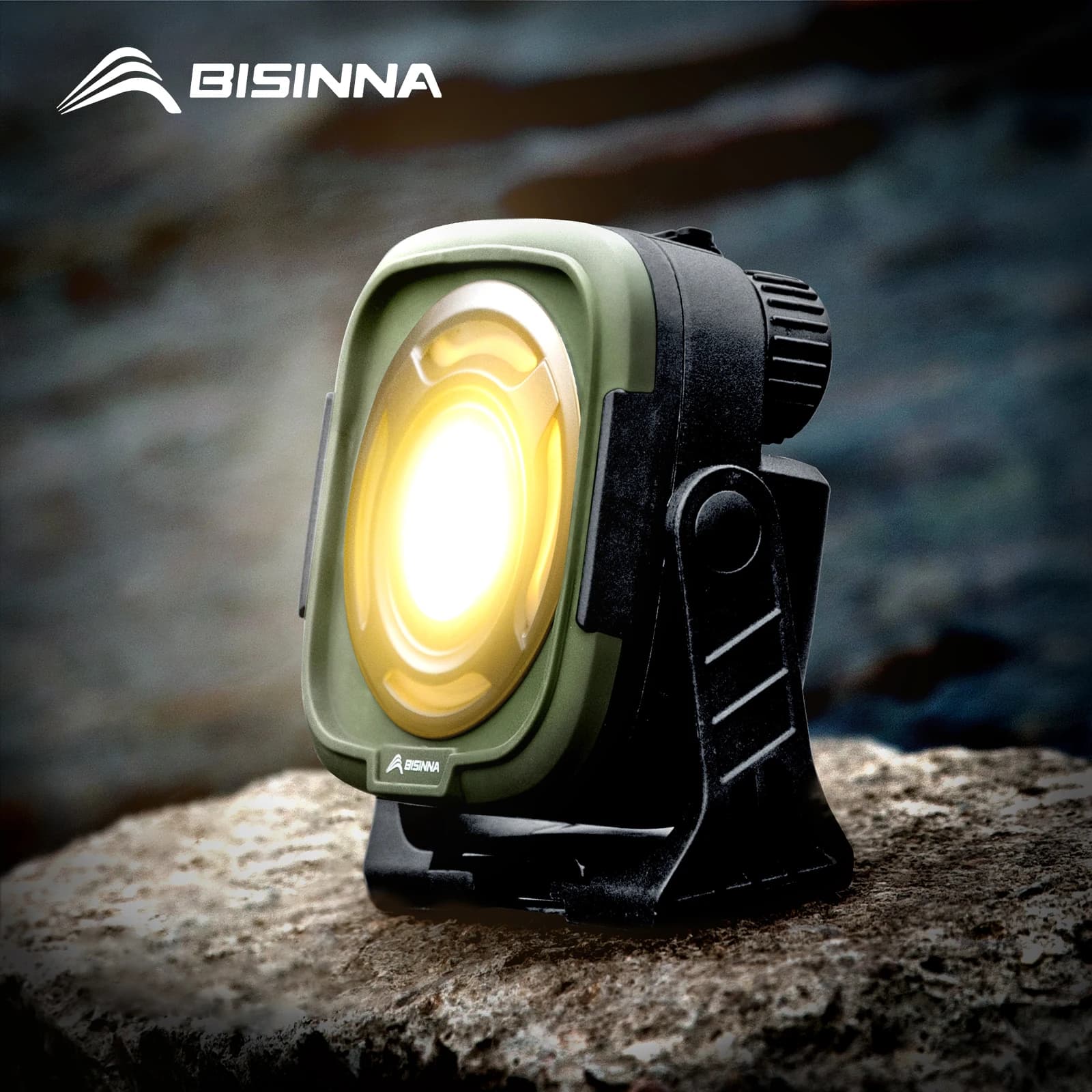 BISINNA – lanterne de Camping Rechargeable, haute luminosité, Portable, pour tente, randonnée, pique-nique, voyage