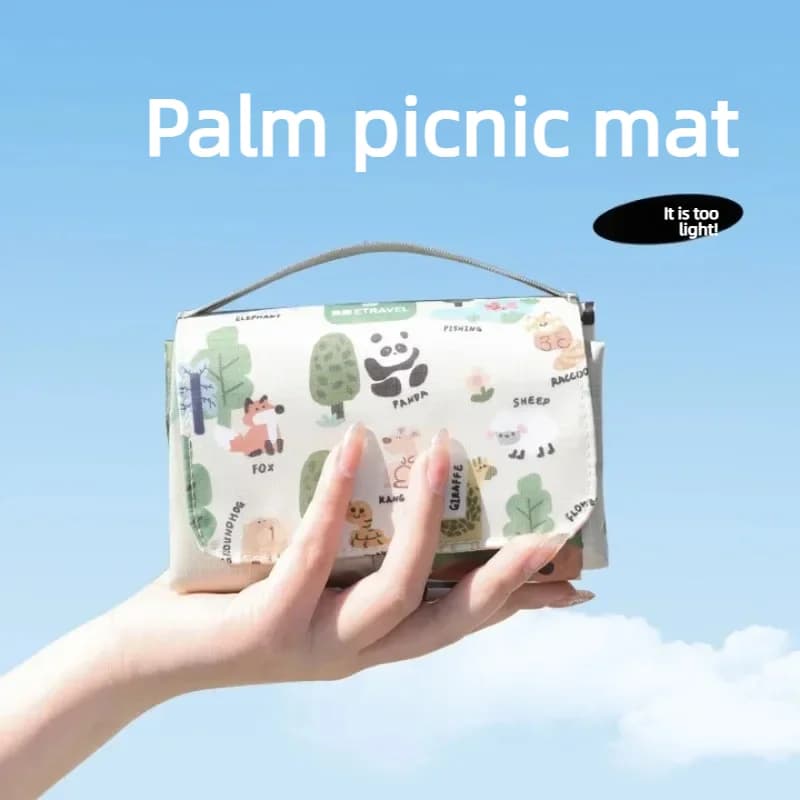Mini tapis de pique-nique de poche, portable et léger, imperméable et résistant à l'humidité, pour les sorties en plein air, le camping et les pique-niques