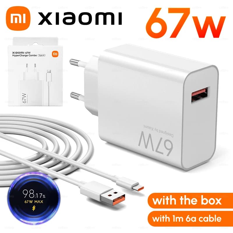 Chargeur Xiaomi Type C 67W 45W 33W 50W Adaptateur de charge rapide original Mi 15 15T 14 13 Pro pour Redmi Note 12 11 10 9 Poco X5 Pro X4