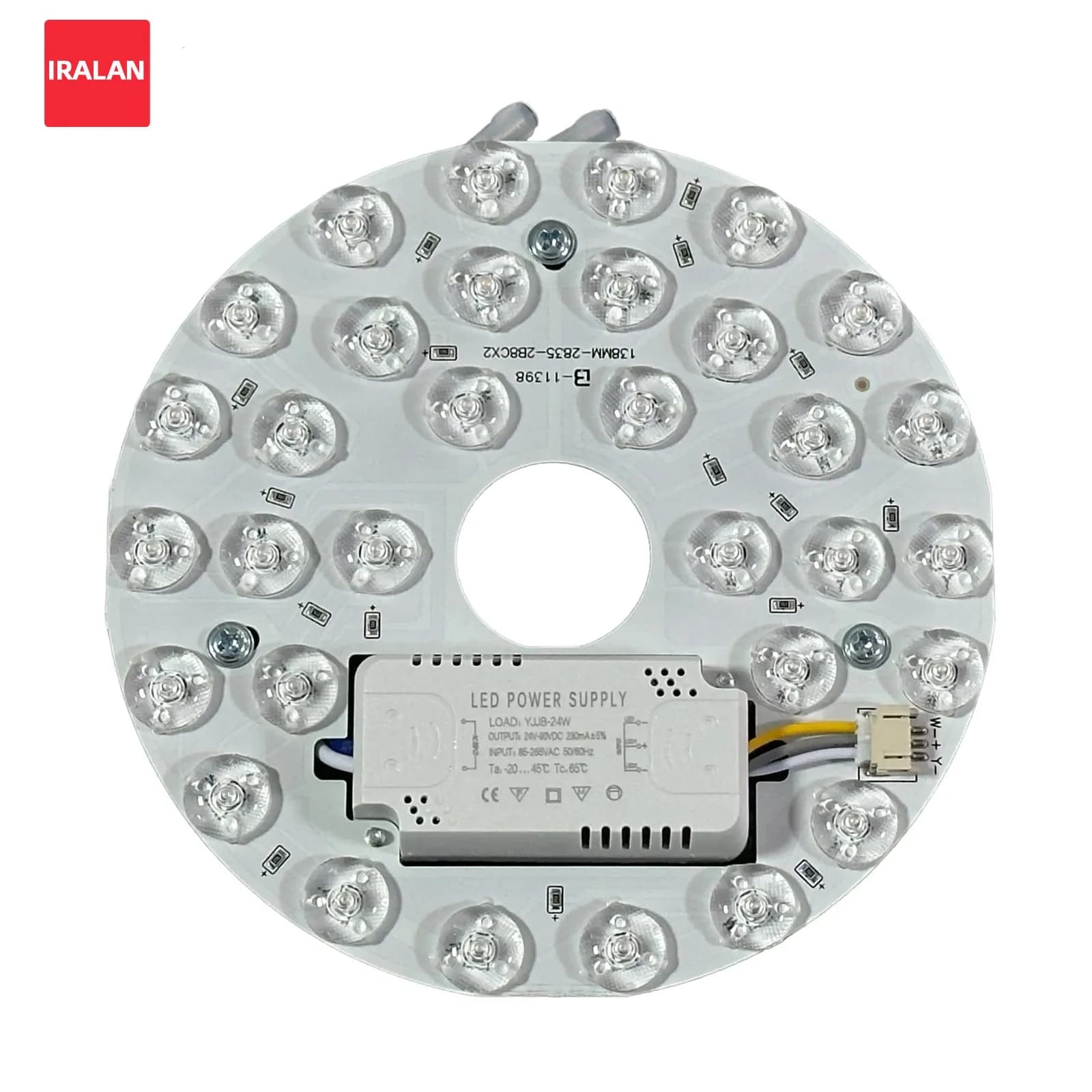 IRALAN panneau lumineux LED AC 85-265V pour ventilateur ou plafonniers anneau panneau cercle télécommande Installation facile