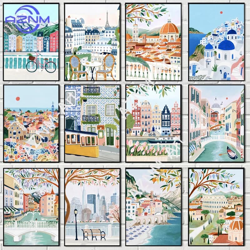 Affiche de voyage sur toile