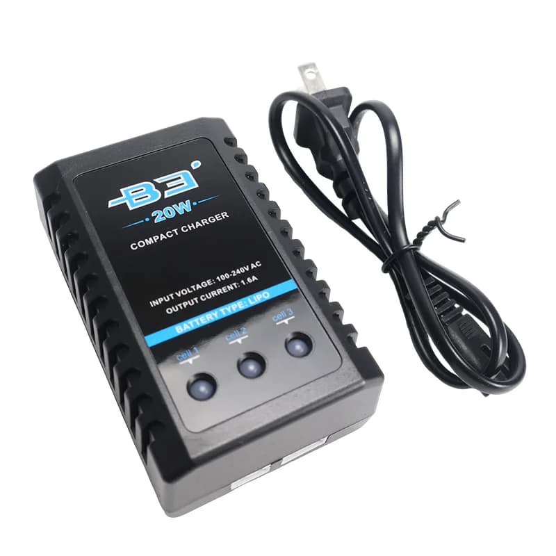 Chargeur de batterie Lipo IMAX (B3 Pro 10W)(B3 20W)7.4V 11.1V 2S 3S 110-240V, chargeur d'alimentation Lipo, prise ue/US pour jouet modèle RC
