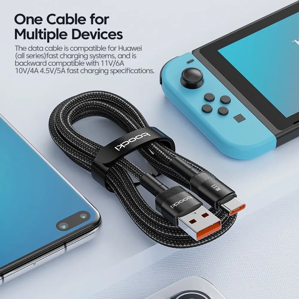 Toocki USB Type C câble charge rapide USB C chargeur cordon pour iPhone 15 14 13 12 11 Huawei P40 P30 Realme Oppo Oneplus batterie externe