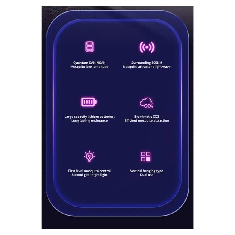 Lampe anti-moustiques A69, piège à insectes volants électrique, portable, pour la maison, le jardin, le camping, l'extérieur, lumière anti-moustiques