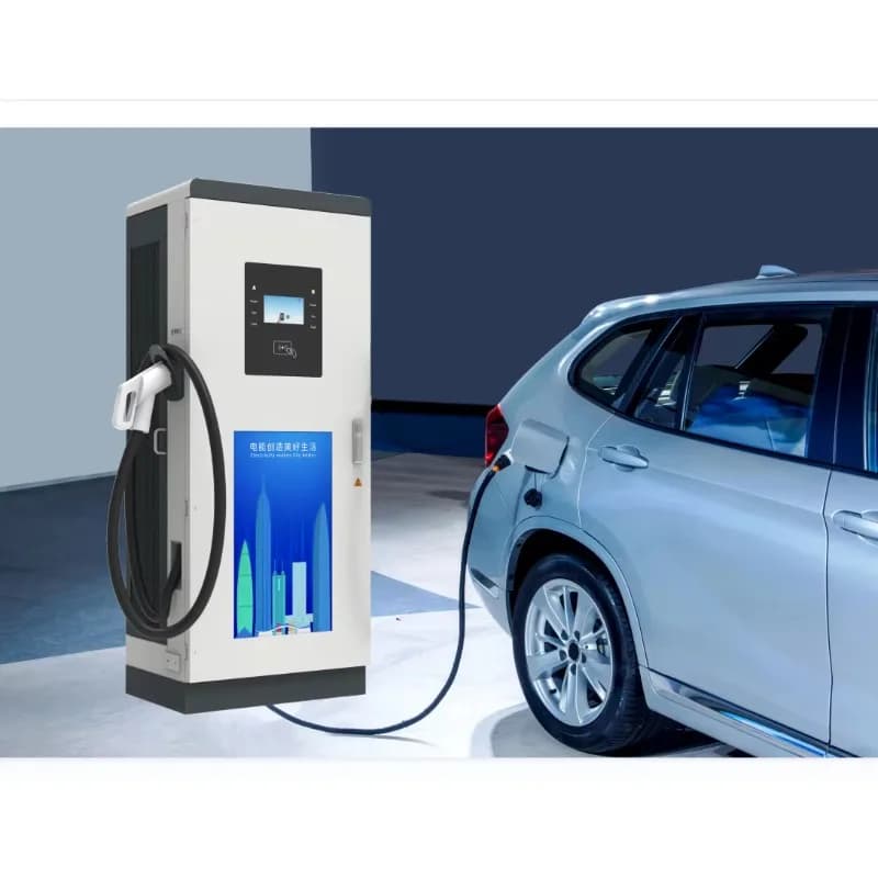 Borne de recharge rapide industrielle 60KW 80KW pour véhicules électriques, double pistolet, compatible OCPP, pour voitures électriques commerciales