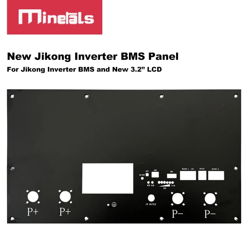Panneau Jikong BMS pour nouvel onduleur LCD 3.2 "Jikong, panneau métallique terminal en option