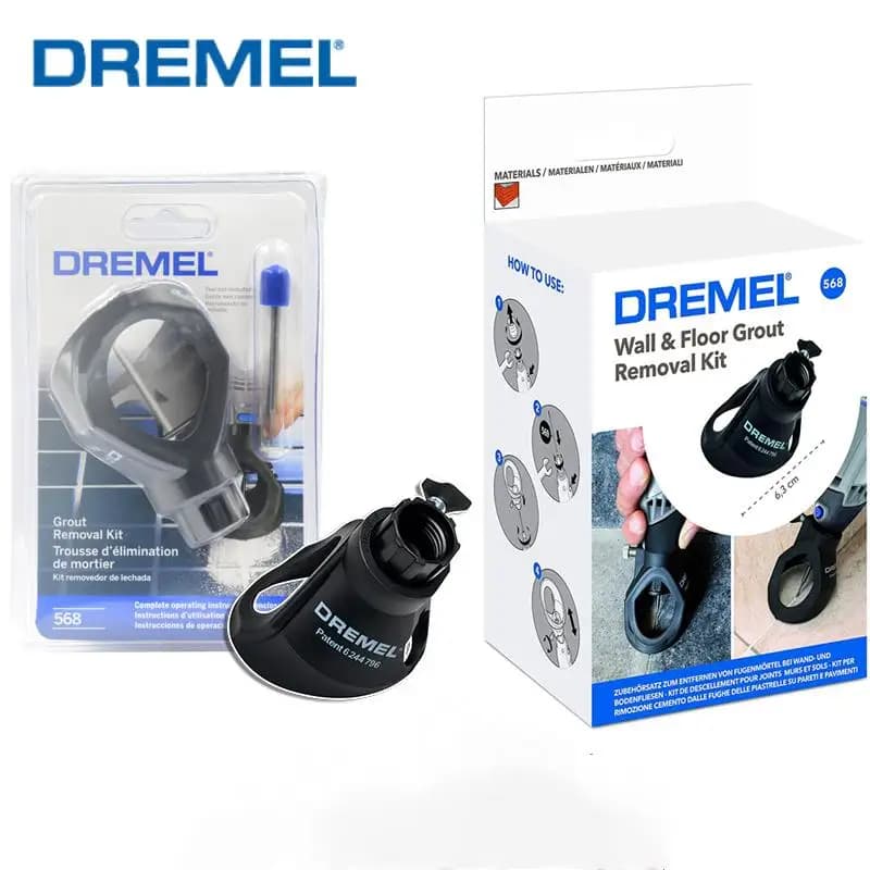 Dremel 568-Kit de démontage de coulis, grattoir à coulis de mur et de sol, angle de coupe 30, outil lointain, accessoire de rêves pour Dremel 3000 4000 8220 8250