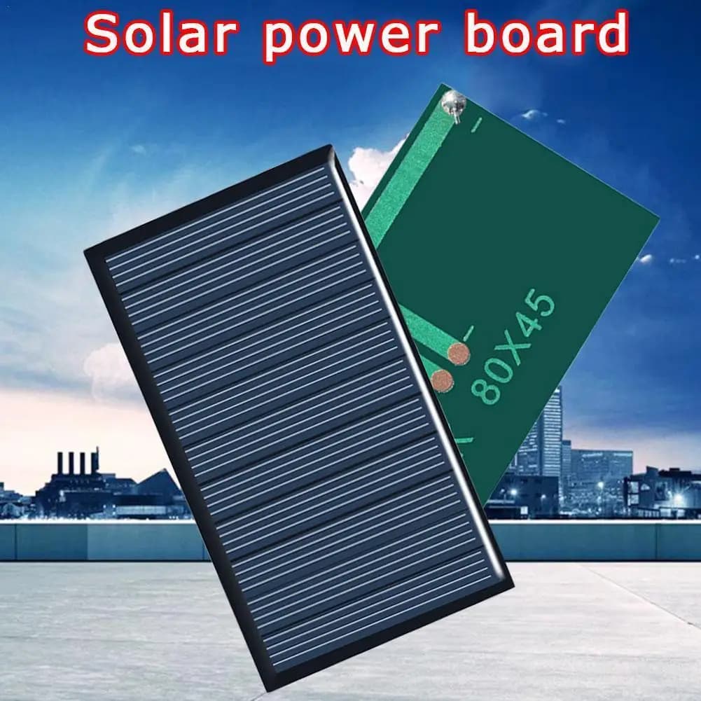 Panneau Solaire en Silicone Polycristallin de 80x45mm