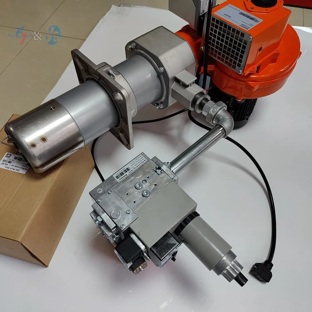 Brûleur à gaz GPL/GN, Chauffage industriel au propane/gaz naturel, Brûleur au gaz naturel liquéfié avec électrovanne pour four et chaudière