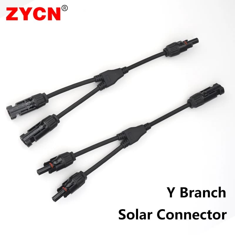 Connecteur solaire Y Paralle PV 2Y 3Y 4Y IP68, 1000V 30A, APanel monté mâle femelle, étanche pour câble 2.5 ~ 6.0mm carré photovoltaïque