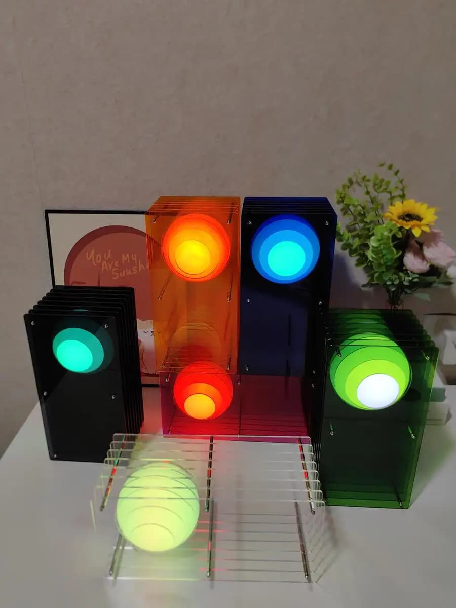 LOP lampe bureau lumière artiste Style nordique sans fil Rechargeable chambre lampe d'ambiance RGBW 16 couleurs intérieur extérieur décoration