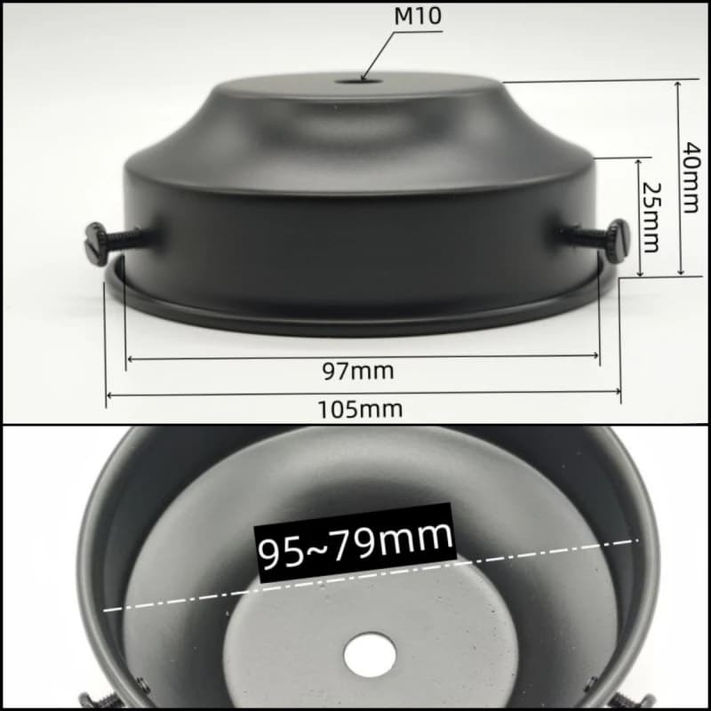 Lampe de table chromée à griffes métalliques, support de lampe couleur argent avec 3 vis, couvercle d'abat-jour de polissage, accessoires d'éclairage DIY