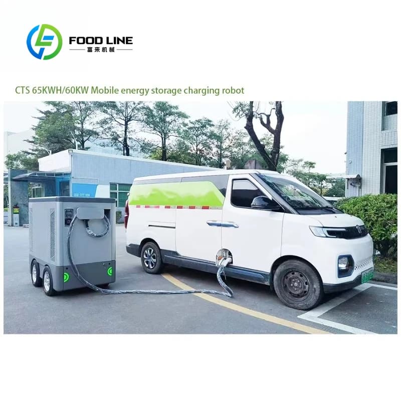 Station de recharge mobile DC d'urgence haute puissance personnalisée pour véhicules électriques avec plusieurs connecteurs de charge