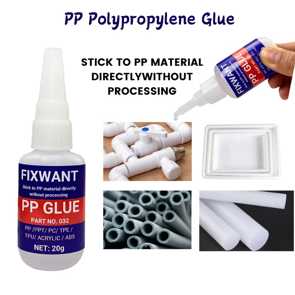 Colle instantanée en polypropylène PP, multi-usages, Super forte, PPT/PC/TPE/TPU/ACRYLIQUE/ABS, adhésif pour composants électroniques, 20g