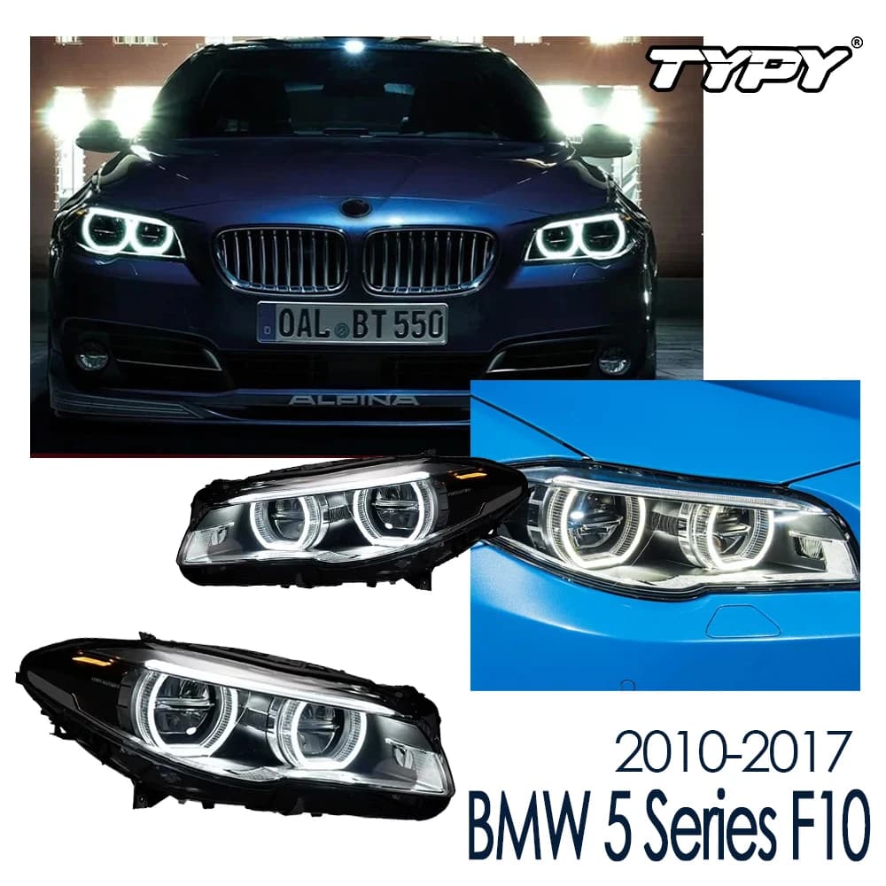 Phare pour BMW série 5 F10 F18 phares LED 2010-2017 lampe frontale style de voiture DRL Signal projecteur lentille Auto accessoires