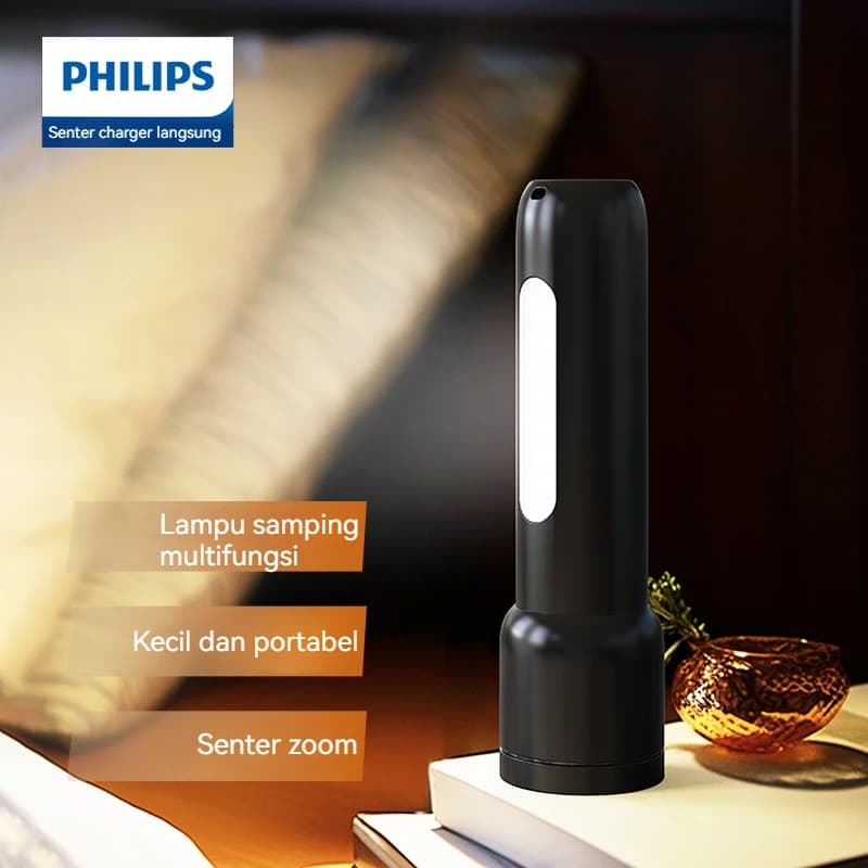 Philips Sfl 1123 Edc lampe de poche Portable lampes de poche LED rechargeables pour tout le monde auto-défense personnelle Camping randonnée