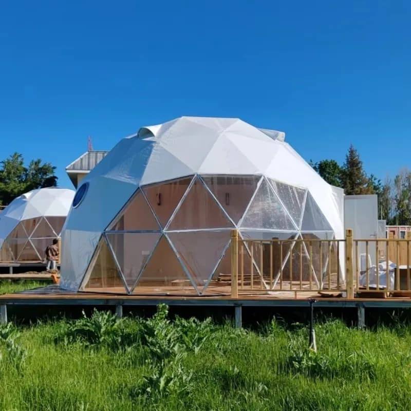 Dôme de glamping extérieur de luxe, tentes dôme imperméables pour le camping, style moderne pour les hôtels et les événements, maisons dôme pour l'habitation humaine, personnalisables